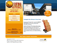 Tablet Screenshot of californiapaloaltoselfstorage.com